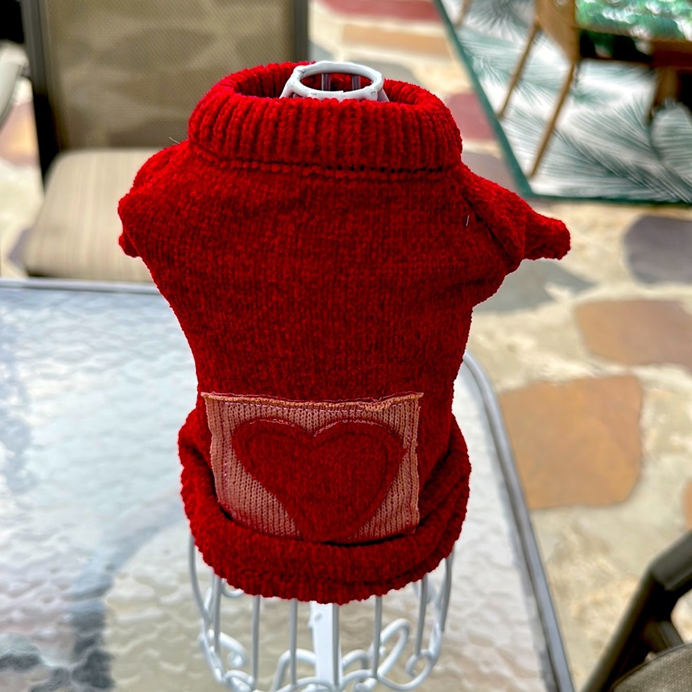 Doggy velour sweater